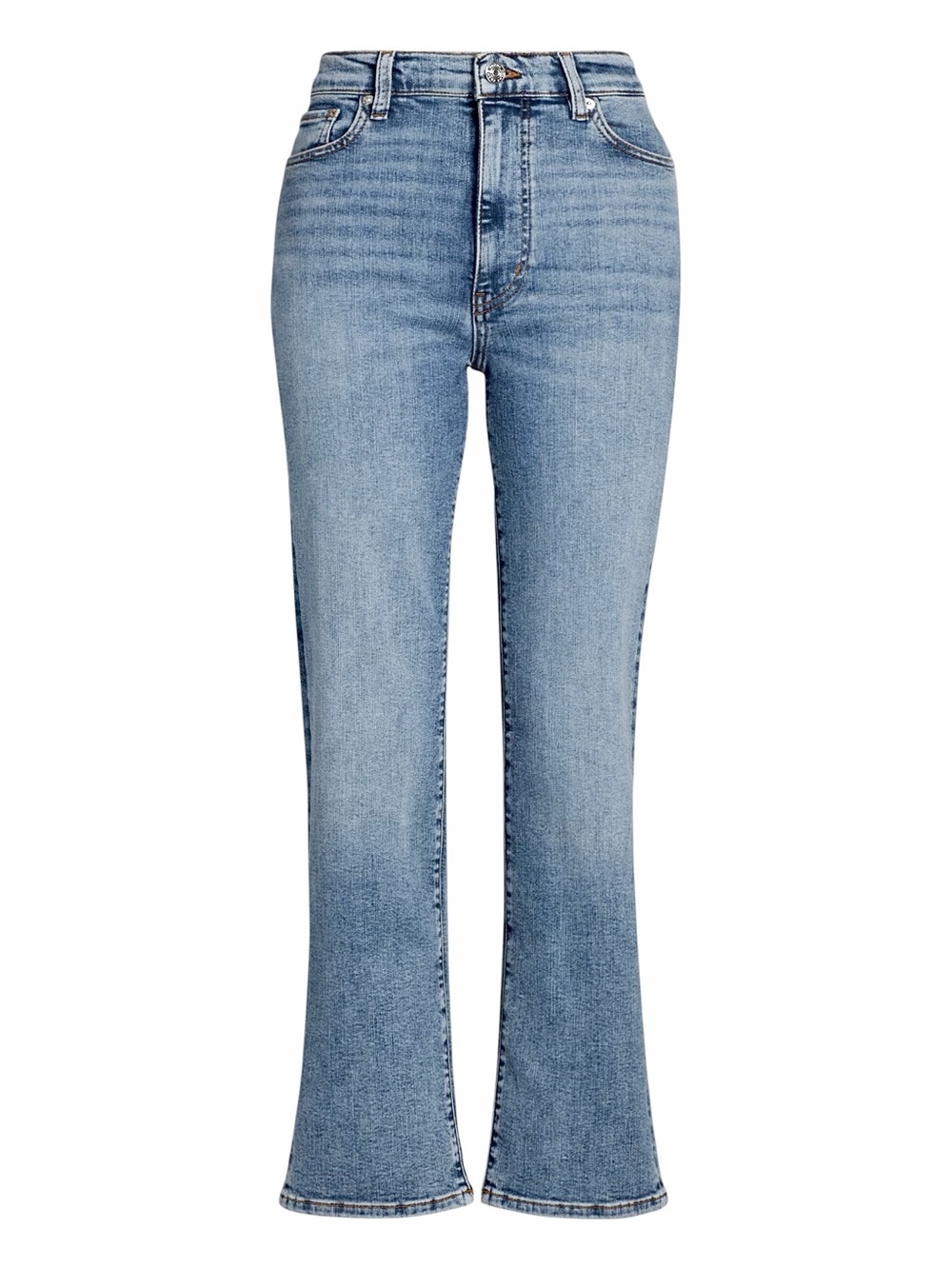 FRAME – Le Crop Mini Boot High Rise Raw Hem Jeans – Light Wash – Sz. 26